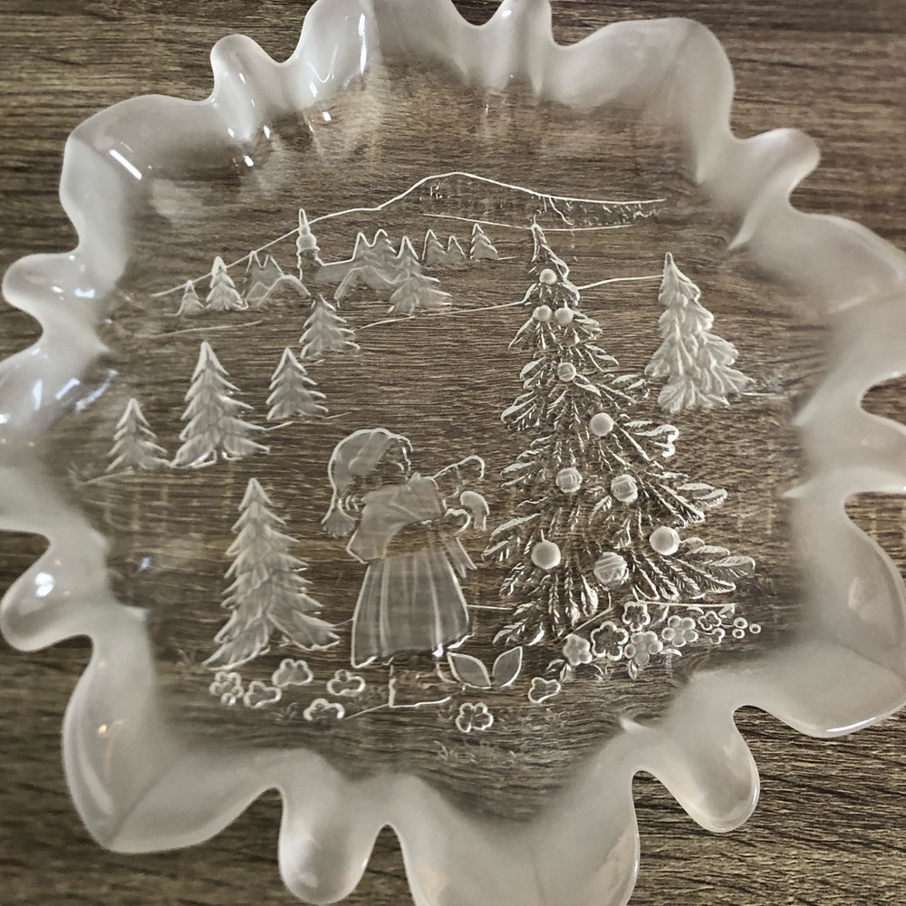 Vtg Mikasa Winter Scene Platter - Picture 3 of 10